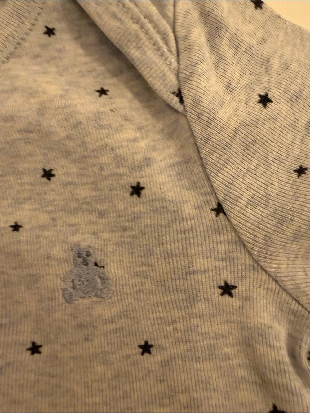 GAP Grey One-Piece Bodysuit with Navy Star Print